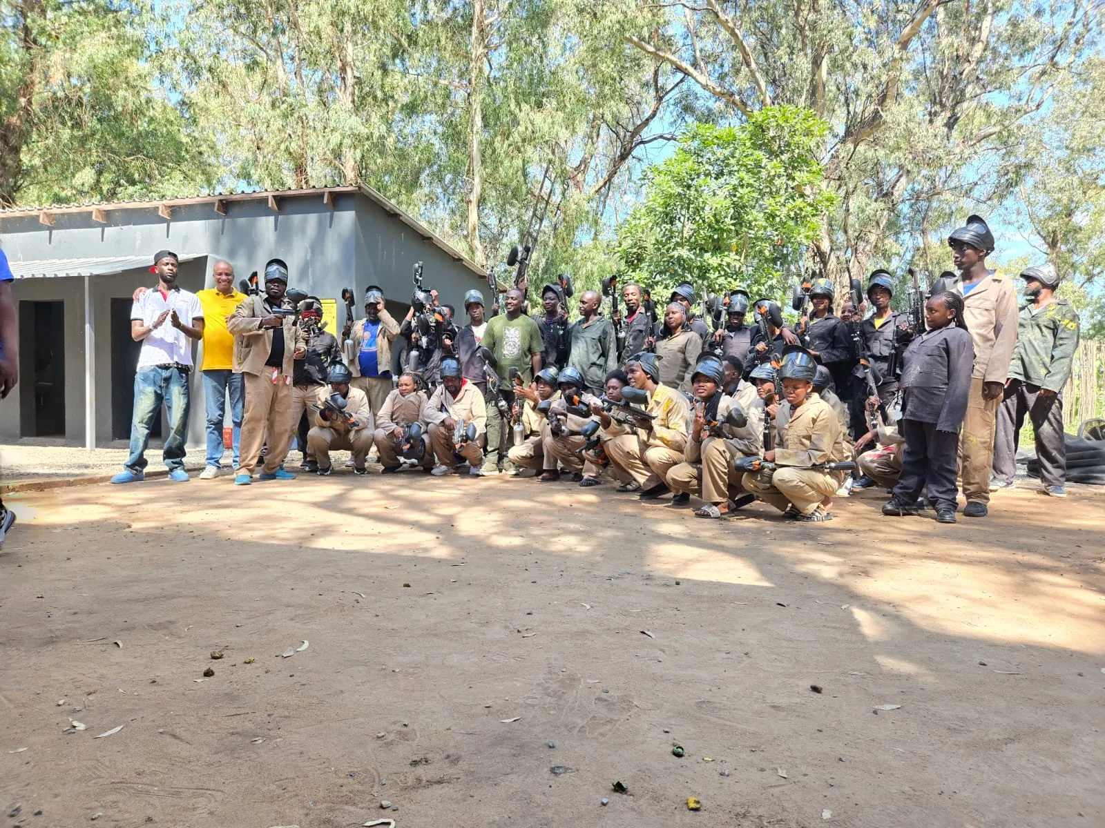 Cover photo from Members Paintball Day